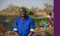 Tenner håp: Takondwa Phanga er agronom og bruker yrket sitt til å få bønder i Malawi ut av fattigdom