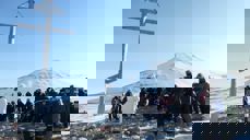 Her fra påskegudstjeneste på Vindodden