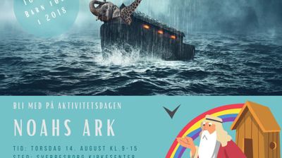 Invitasjon til Noahs ark dag Bilde med noahs ark.