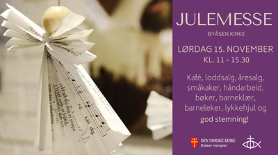 Julemesse lørdag 16. november!