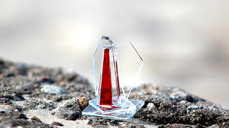 Foto: Kirkens Bymisjon/glassengel laget av knust glass