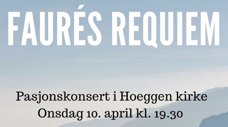 Pasjonskonsert i Hoeggen kirke onsdag 10. april