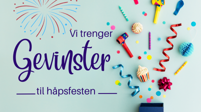 Gevinster til håpsfest