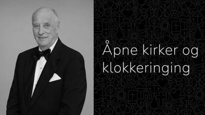 Klokkeringing og åpne kirker fredag 28. august