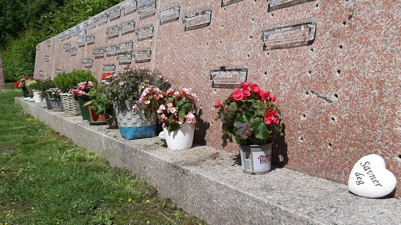 Navnet minnelund på Tønsberg Gamle gravplass