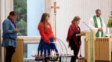 Karl Yngve Bergkåsa var liturg på festgudstjenesten i anledning Samisk kirkeråds 25-års markering. (Foto: Bernd Krupka)