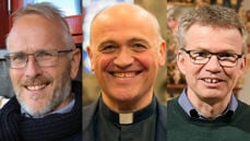 På Kirkerådets møte 6.-8. juni i Tønsberg skal det tilsettes ny biskop i Tunsberg bispedømme. Valget står mellom de tre som fikk størst oppslutning i vårens avstemningsrunde. Fra venstre: Kjetil Haga, Jan Otto Myrseth og Øystein Magelssen.