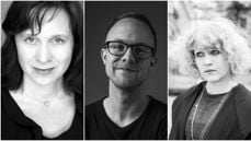 F.v: Tyra T. Tronstad, Sondre Midthun og Heidi Sævareid. Foto: Aschehoug, Kjell R. Strøm/Cappelen Damm, Ingrid Pop/Gyldendal