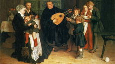 "Luther Making Music in the Circle of His Family". Maleri av Gustav Spangenberg (ca. 1875).