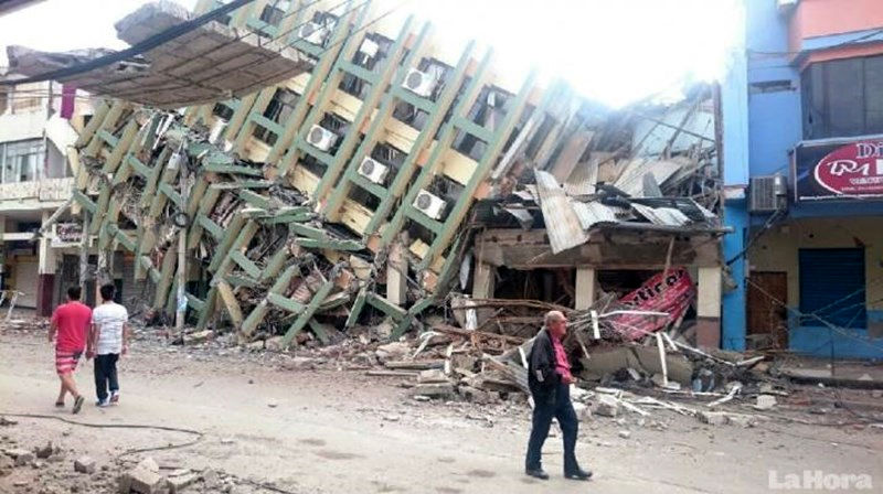 Jordskjelvkatastrofe i Ecuador