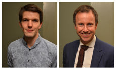Gjenvalgt: Gard Sandaker-Nielsen (til høyre) og Marius Berge Eide skal også de neste to årene lede Oslo bispedømmeråd.